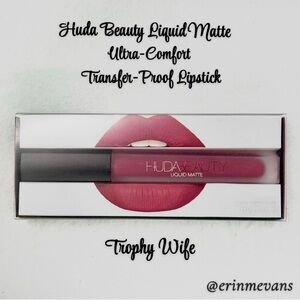 Huda Beauty Trophy Wife Liquid Matte Ultra-Comfort Transfer-proof Lipstick